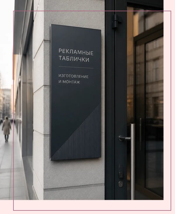 Рекламные таблички в Сыктывкаре по цене от 4640 р. | Аванза-Скт