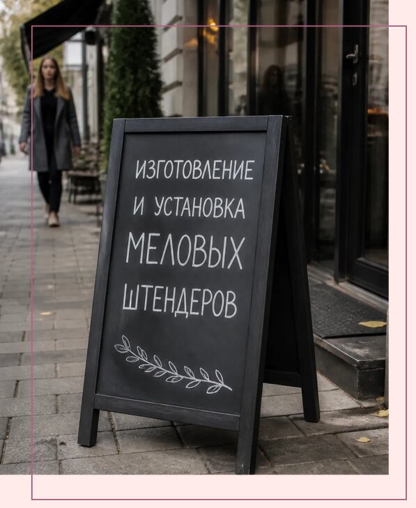 Меловые штендеры в Сыктывкаре по цене от 6702 р. | Аванза-Скт